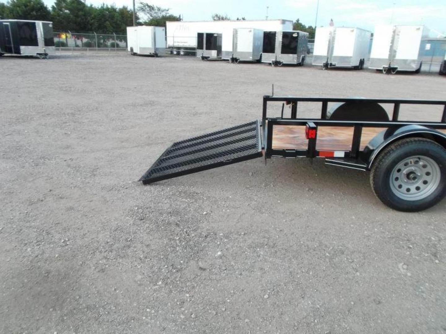 New 2025 J&C TRAILERS 5x10 Utility Trailer / ATV / Golf Cart Trailer / Wrap Tongue / 4ft Ramp Gate / 2" Bulldog Coupler