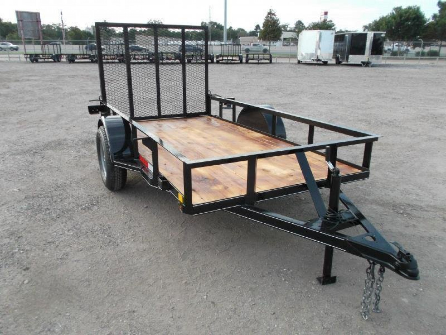 New 2025 J&C TRAILERS 5x10 Utility Trailer / ATV / Golf Cart Trailer / Wrap Tongue / 4ft Ramp Gate / 2" Bulldog Coupler