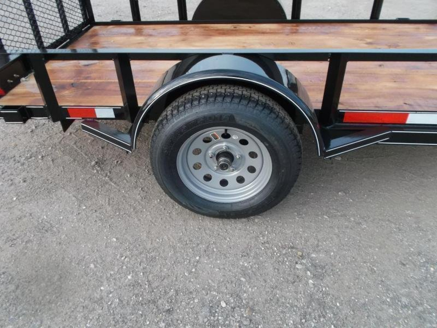 New 2025 J&C TRAILERS 5x10 Utility Trailer / ATV / Golf Cart Trailer / Wrap Tongue / 4ft Ramp Gate / 2" Bulldog Coupler