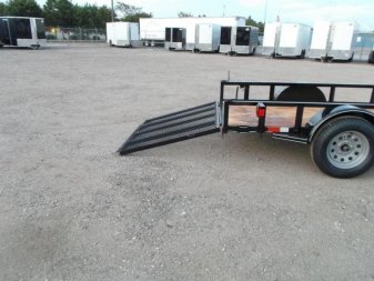 New 2025 J&C TRAILERS 5x10 Utility Trailer / ATV / Golf Cart Trailer / Wrap Tongue / 4ft Ramp Gate / 2" Bulldog Coupler