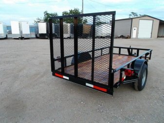 New 2025 J&C TRAILERS 5x10 Utility Trailer / ATV / Golf Cart Trailer / Wrap Tongue / 4ft Ramp Gate / 2" Bulldog Coupler