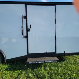 New 2025 Covered Wagon Trailers 8.5X24 TA3 7' SPLIT, WHITE Car / Racing Trailer