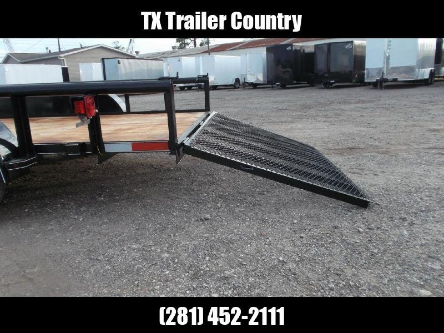 New 2025 J&C TRAILERS 83x14 Tandem Axle Utility Trailer / Pipetop / 4ft Ramp Gate / Electric Brakes / 2" Bulldog Coupler