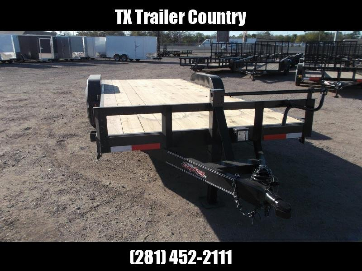 New 2025 J&C Trailers 83x20 Tandem Axle 14K Car Hauler / Equipment Trailer / Flat Deck / 7000# Axles / 10K Jack / 2ft Dovetail / 5ft C-Channel Ramps