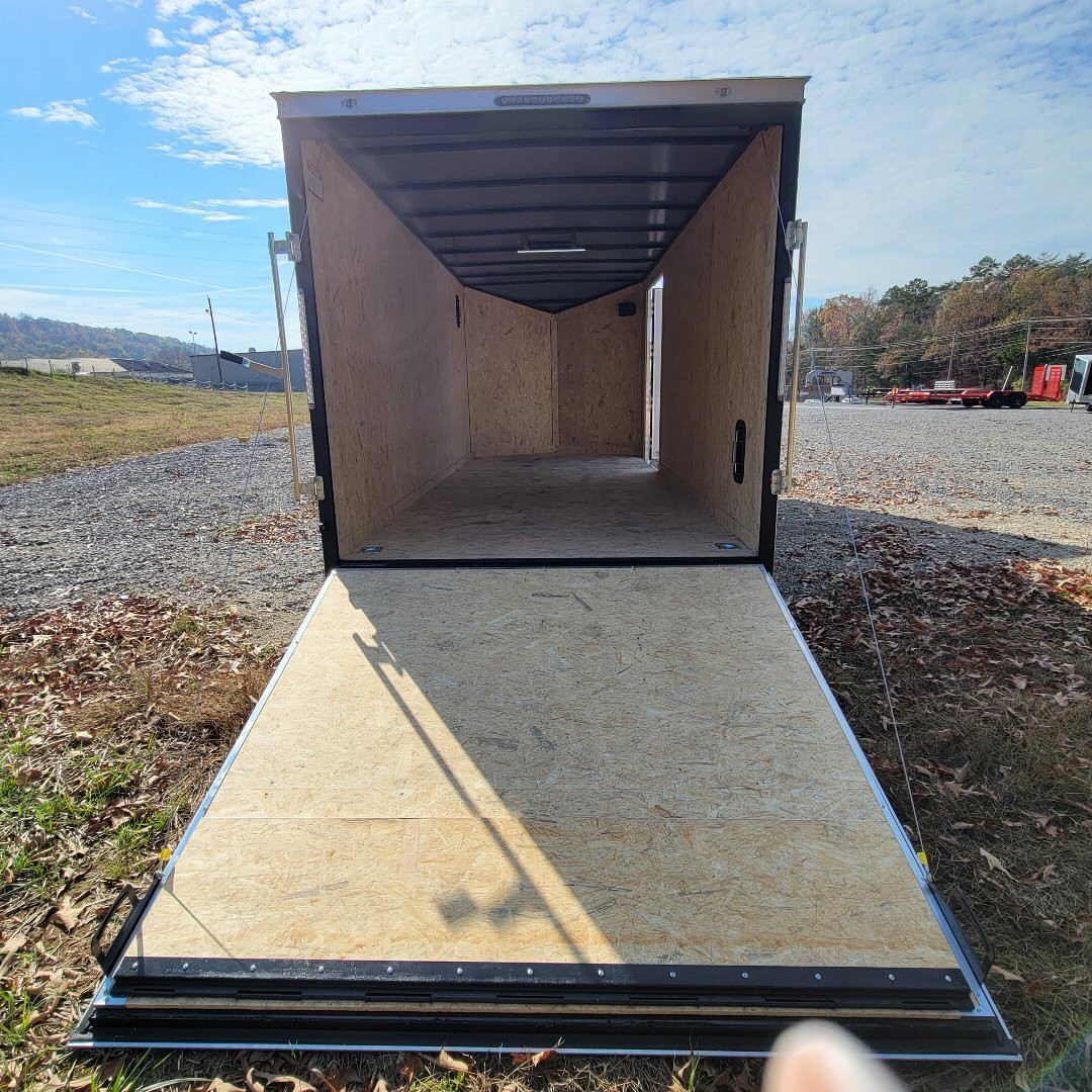 New 2025 Covered Wagon Trailers 7X16 TA 2 D-RINGS Cargo / Enclosed Trailer