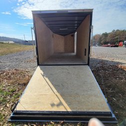 New 2025 Covered Wagon Trailers 7X16 TA 2 D-RINGS Cargo / Enclosed Trailer