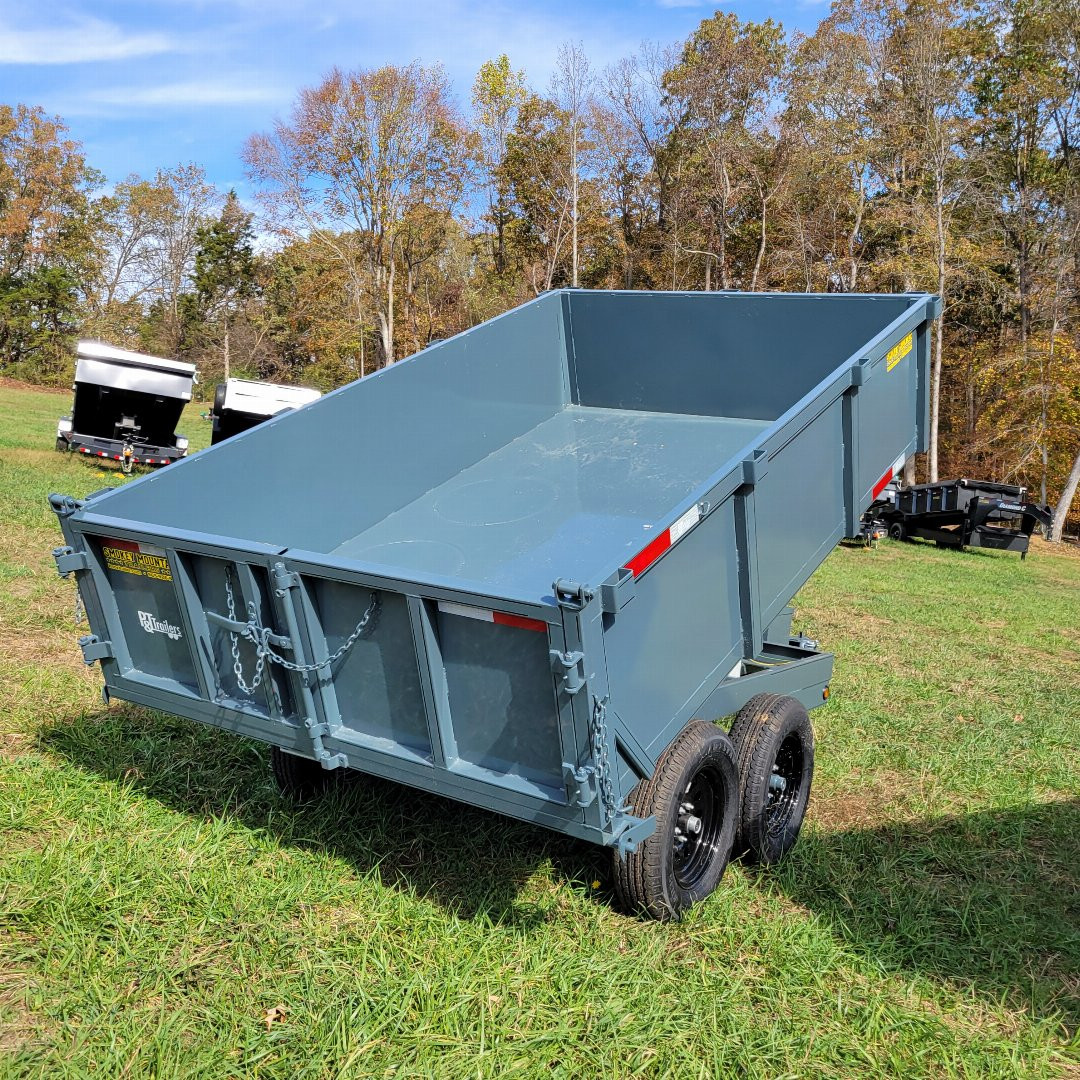 New 2025 P & T Trailers 6X10 TA DUMP 3WAY GATE Dump Trailer