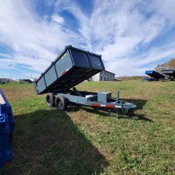 New 2025 P & T Trailers 6X10 TA DUMP 3WAY GATE Dump Trailer