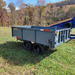 New 2025 P & T Trailers 6X10 TA DUMP 3WAY GATE Dump Trailer