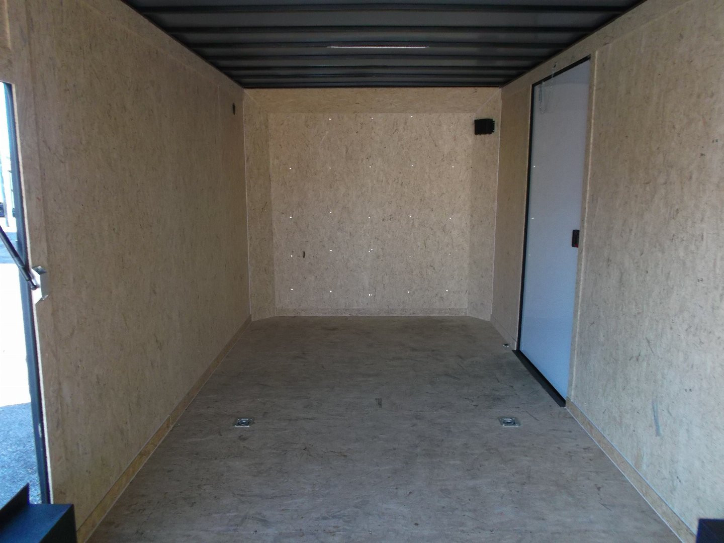 New 2025 COVERED WAGON 8.5x28 Race Trailer / Cargo Trailer / XXL Package / 7'6" Interior Height / Split 7000# Torsion Axles / Heavy Duty Extra Wide Ramp / .080 Black Poly Core / Rear Spoiler w/ LEDS / Side Wall Escape Door / Mag Wheels / Black Out Package