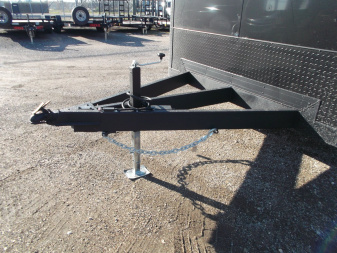 New 2025 COVERED WAGON 8.5x28 Race Trailer / Cargo Trailer / XXL Package / 7'6" Interior Height / Split 7000# Torsion Axles / Heavy Duty Extra Wide Ramp / .080 Black Poly Core / Rear Spoiler w/ LEDS / Side Wall Escape Door / Mag Wheels / Black Out Package