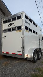 New 2024 Shadow STABLELITE 2 HORSE W/ SPARE Stock / Stock Combo Trailer