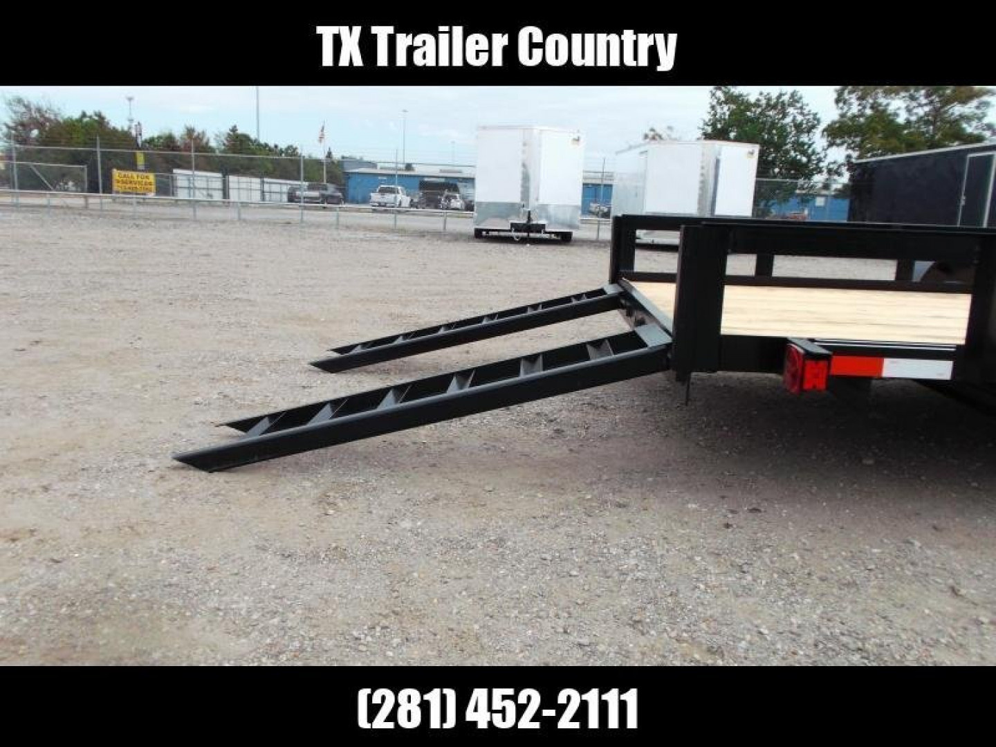 New 2025 LONGHORN TRAILERS 83x20 Utility Trailer / Lowboy Trailer / 5200# Axles / Brakes / 5ft C-Channel Ramps