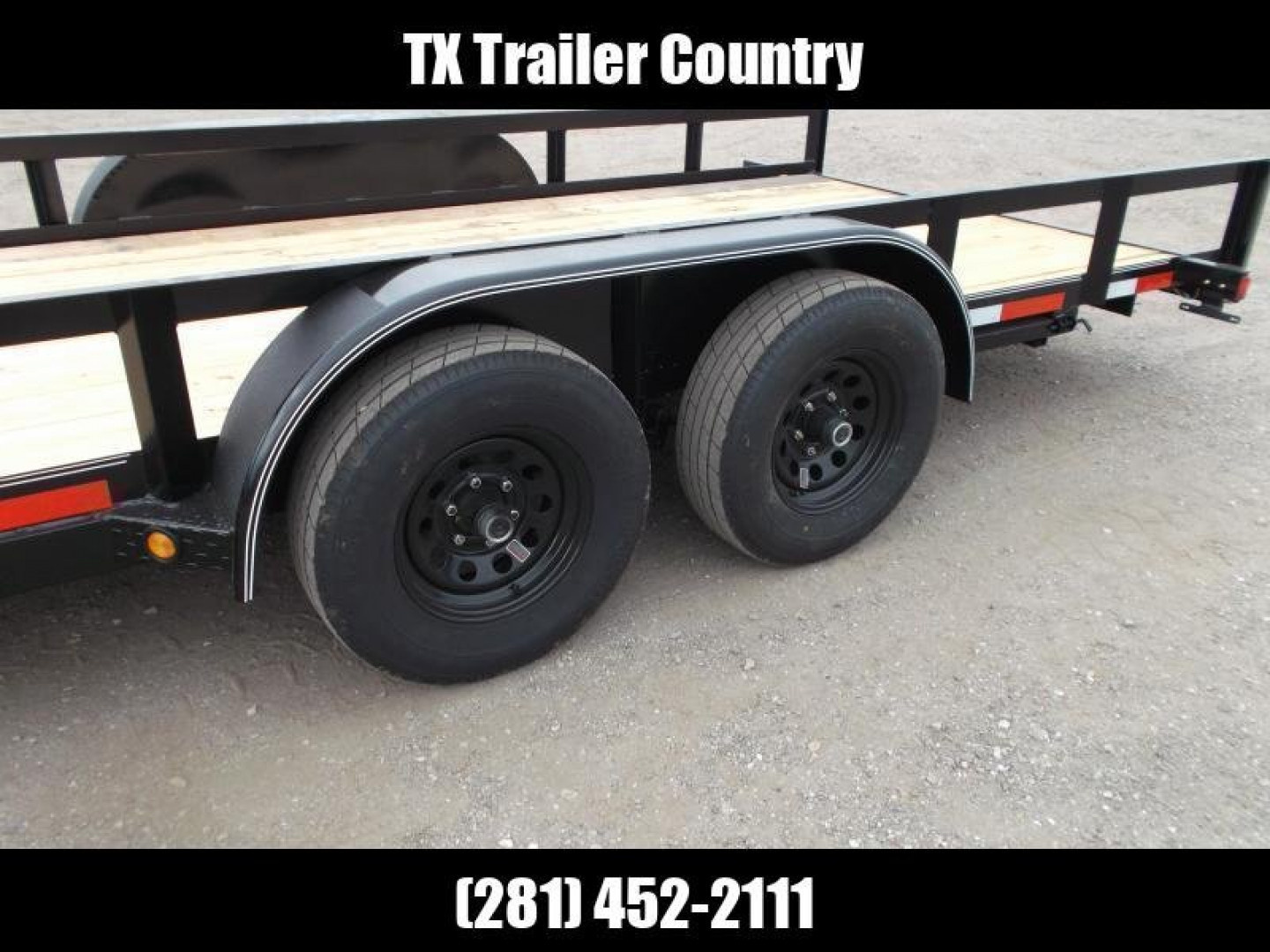 New 2025 LONGHORN TRAILERS 83x20 Utility Trailer / Lowboy Trailer / 5200# Axles / Brakes / 5ft C-Channel Ramps