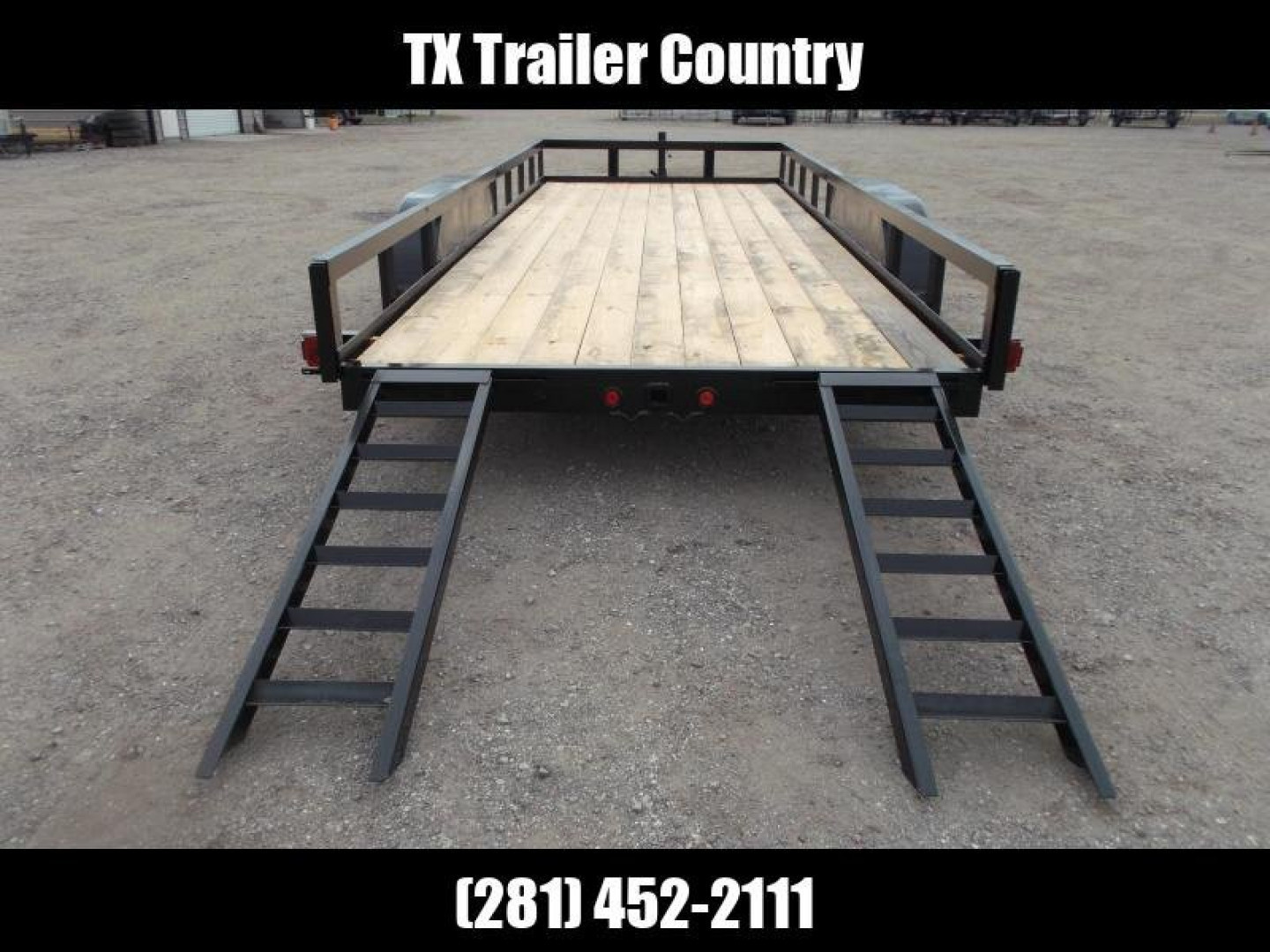 New 2025 LONGHORN TRAILERS 83x20 Utility Trailer / Lowboy Trailer / 5200# Axles / Brakes / 5ft C-Channel Ramps