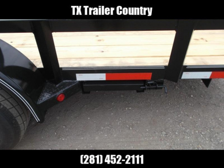 New 2025 LONGHORN TRAILERS 83x20 Utility Trailer / Lowboy Trailer / 5200# Axles / Brakes / 5ft C-Channel Ramps