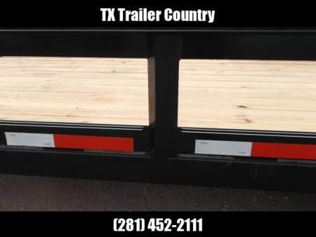 New 2025 LONGHORN TRAILERS 83x20 Utility Trailer / Lowboy Trailer / 5200# Axles / Brakes / 5ft C-Channel Ramps