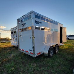 New 2025 Shadow STABLELITE 3 HORSE Stock / Stock Combo Trailer