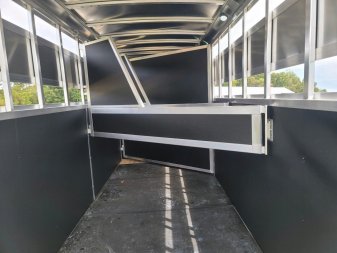 New 2024 Shadow Aluminum 3 horse slant load Stock / Stock Combo Trailer