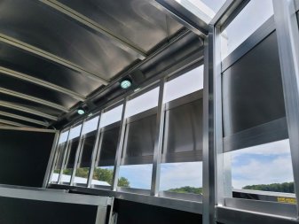 New 2024 Shadow Aluminum 3 horse slant load Stock / Stock Combo Trailer