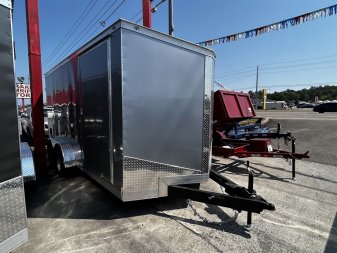 New 2024 Covered Wagon Trailers 7X16 DOUBLE DOORS Cargo / Enclosed Trailer