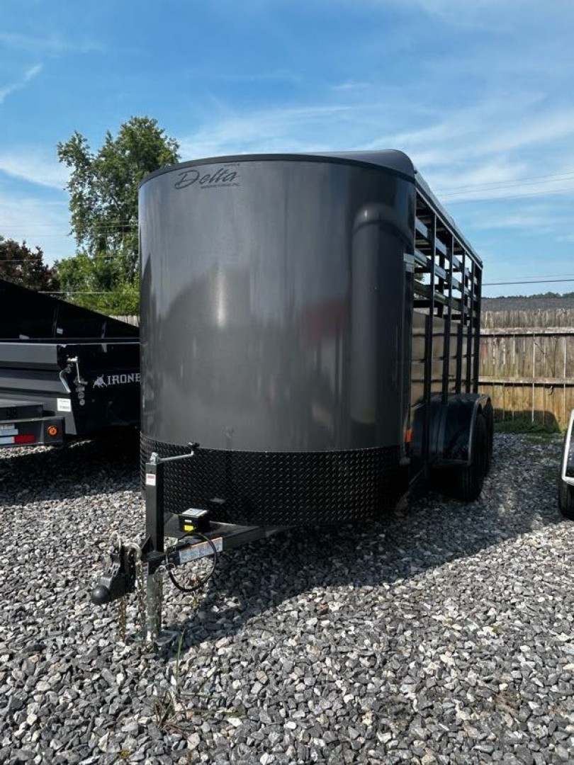 New 2024 Delta Trailers 7X16' 7' TALL Stock / Stock Combo Trailer