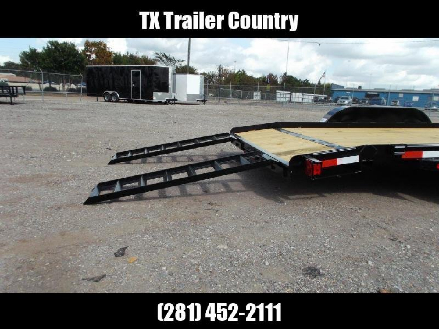 New 2025 LONGHORN TRAILERS 83x18 7K Car Hauler Trailer / Race Car Trailer / 2ft Dovetail / 5ft Ramps / Brakes