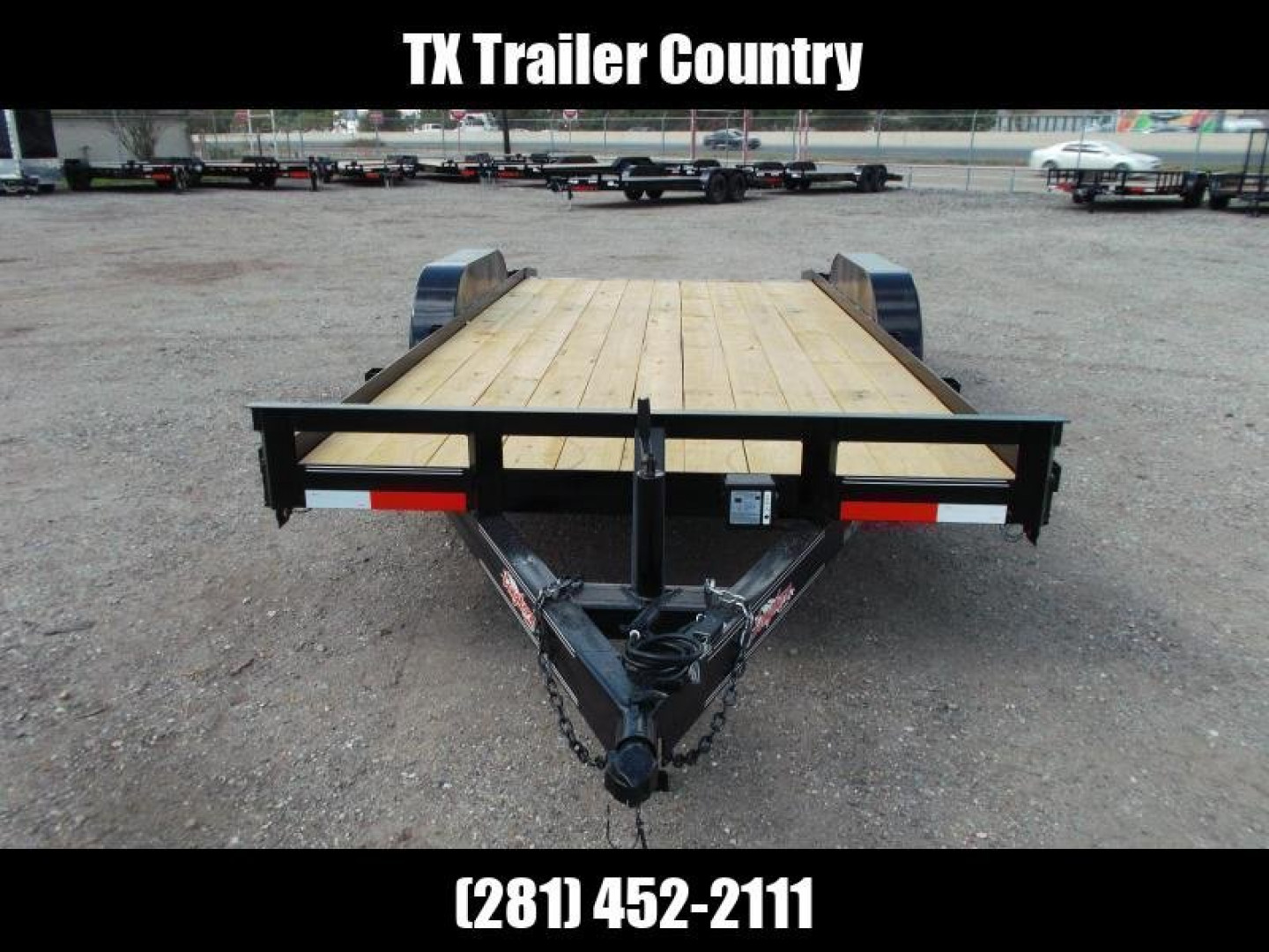 New 2025 LONGHORN TRAILERS 83x18 7K Car Hauler Trailer / Race Car Trailer / 2ft Dovetail / 5ft Ramps / Brakes