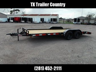 New 2025 LONGHORN TRAILERS 83x18 7K Car Hauler Trailer / Race Car Trailer / 2ft Dovetail / 5ft Ramps / Brakes