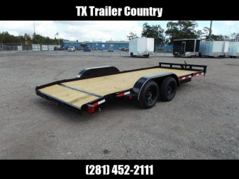 New 2025 LONGHORN TRAILERS 83x18 7K Car Hauler Trailer / Race Car Trailer / 2ft Dovetail / 5ft Ramps / Brakes