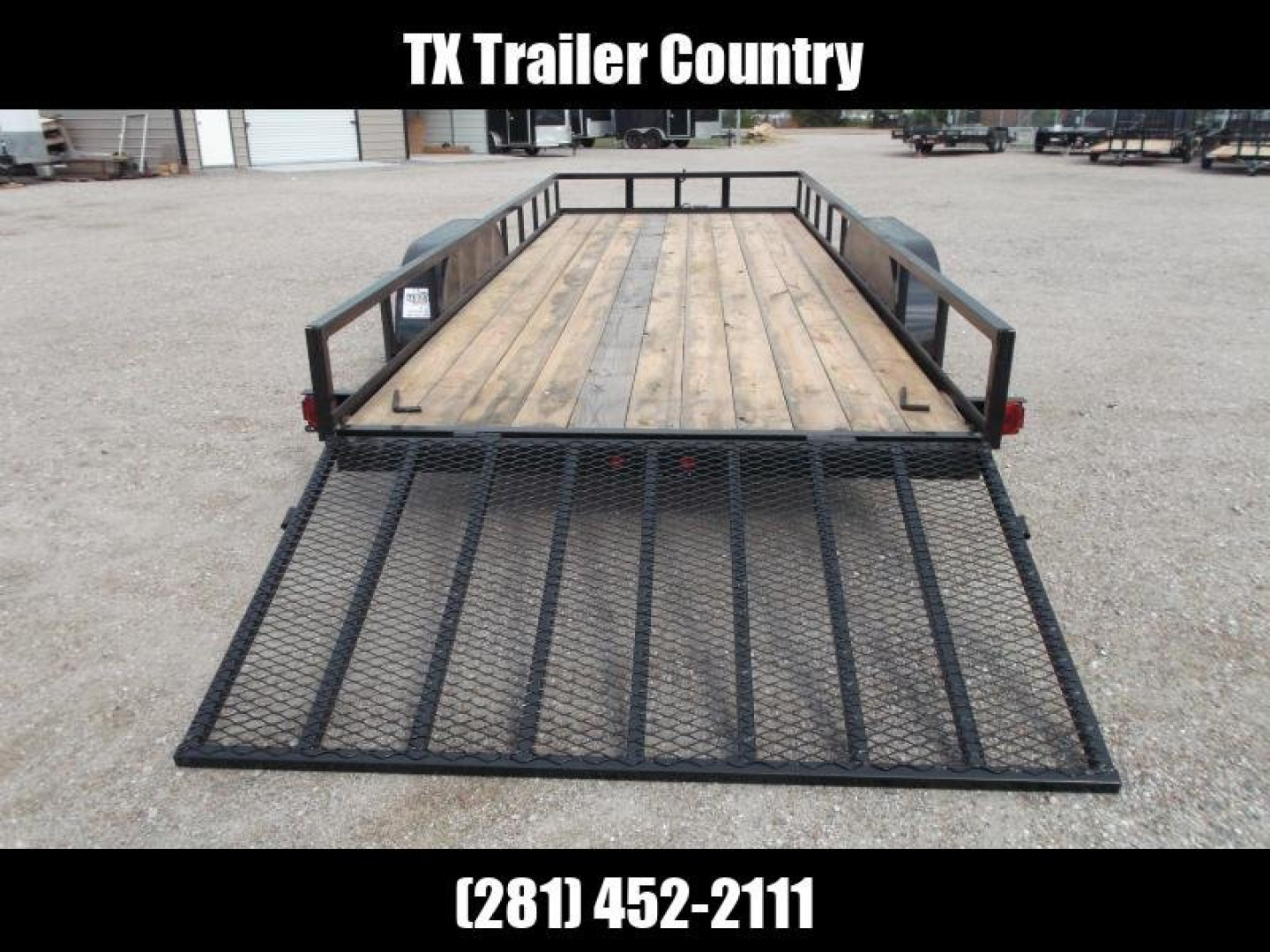 New 2025 LONGHORN TRAILERS 83x20 Utility Trailer / 4ft Ramp Gate / Electric Brakes