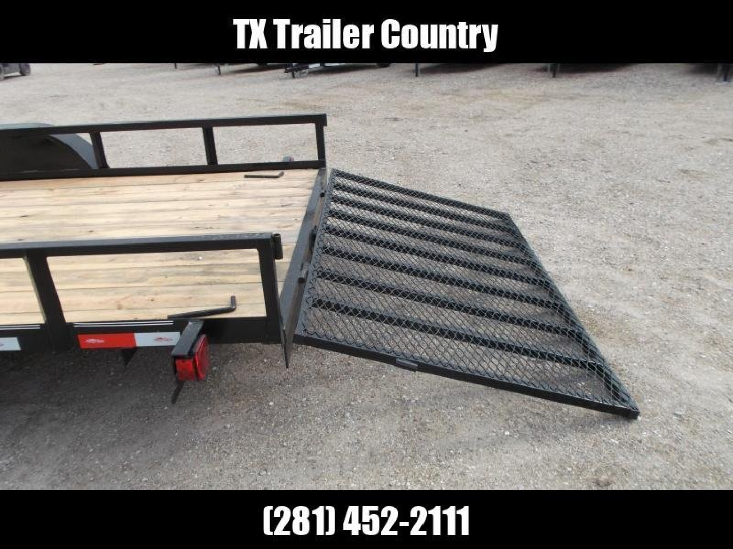 New 2025 LONGHORN TRAILERS 83x20 Utility Trailer / 4ft Ramp Gate / Electric Brakes