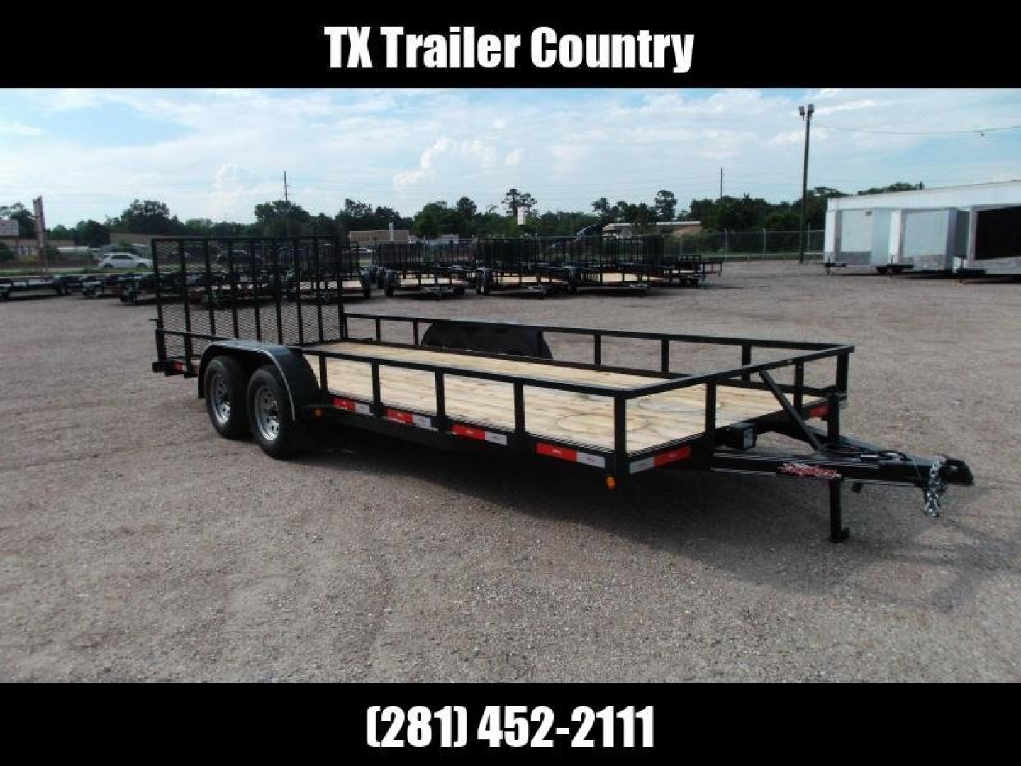 New 2025 LONGHORN TRAILERS 83x20 Utility Trailer / 4ft Ramp Gate / Electric Brakes