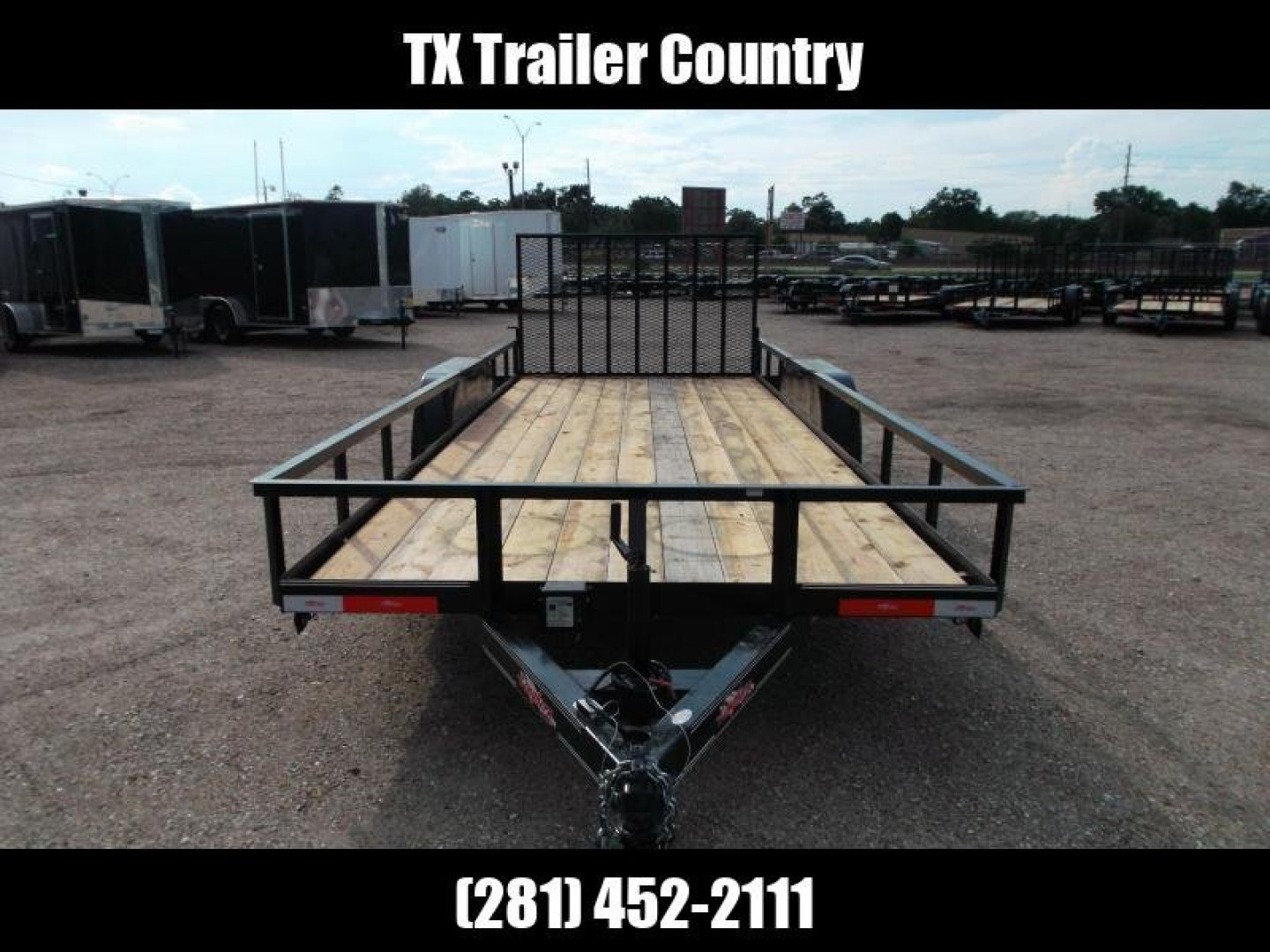New 2025 LONGHORN TRAILERS 83x20 Utility Trailer / 4ft Ramp Gate / Electric Brakes
