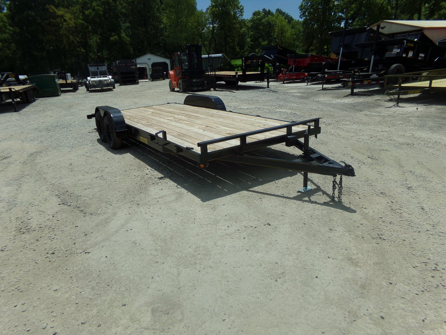 New 2024 P & T Trailers 82X20 WOOD DECK Car Hauler