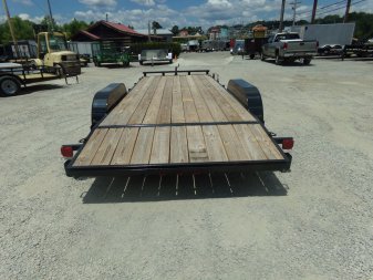 New 2024 P & T Trailers 82X20 WOOD DECK Car Hauler
