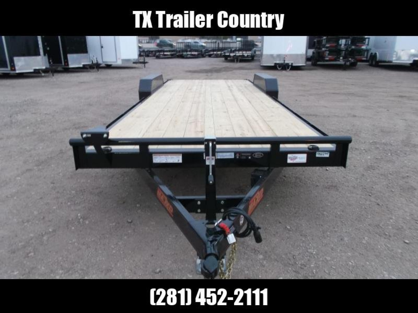 New 2025 MAXXD 83X24 10K C5X Car Hauler / Racing Trailer / Flatbed Trailer / 5200# Axles / Powder Coated / Dovetail / LEDs / 5ft Stow Away C-Channel Ramps