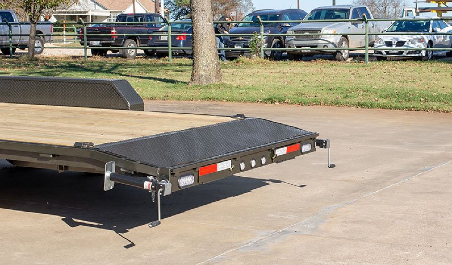 New 2025 MAXXD 83X24 10K C5X Car Hauler / Racing Trailer / Flatbed Trailer / 5200# Axles / Powder Coated / Dovetail / LEDs / 5ft Stow Away C-Channel Ramps