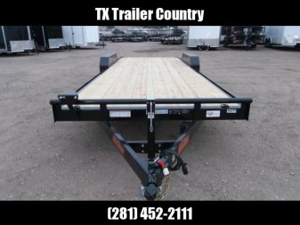 New 2025 MAXXD 83X24 10K C5X Car Hauler / Racing Trailer / Flatbed Trailer / 5200# Axles / Powder Coated / Dovetail / LEDs / 5ft Stow Away C-Channel Ramps