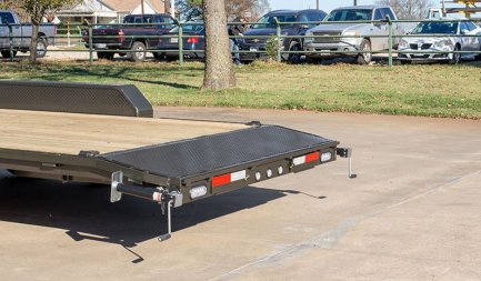New 2025 MAXXD 83X24 10K C5X Car Hauler / Racing Trailer / Flatbed Trailer / 5200# Axles / Powder Coated / Dovetail / LEDs / 5ft Stow Away C-Channel Ramps