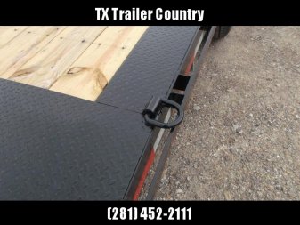 New 2025 Maxxd 102x24 10K H5X Car Hauler / Flatbed Trailer / Equipment Hauler / Powder Coated / 5200# Axles / Drive Over Fenders / 5ft Stow Away C-Channel Ramps