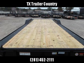 New 2025 Maxxd 102x24 10K H5X Car Hauler / Flatbed Trailer / Equipment Hauler / Powder Coated / 5200# Axles / Drive Over Fenders / 5ft Stow Away C-Channel Ramps