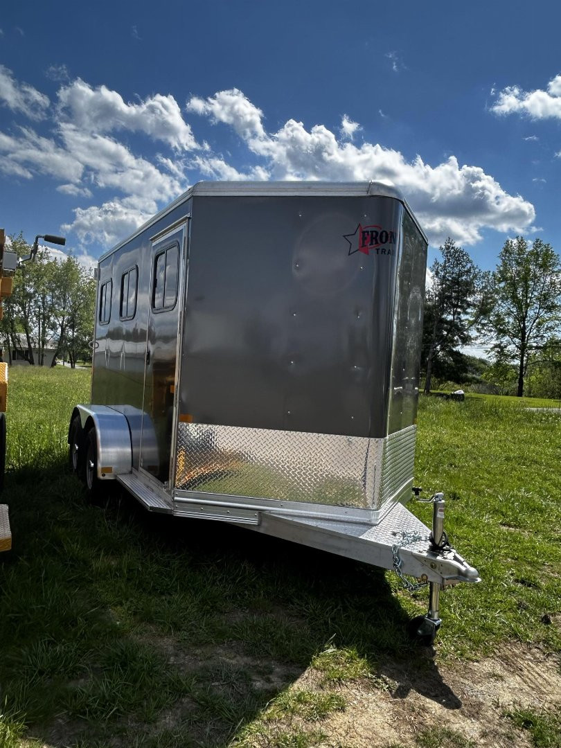 New 2024 Frontier Trailers 2 horse slant Stock / Stock Combo Trailer