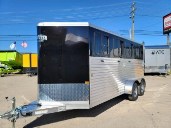 New 2024 Frontier Trailers 3 horse slant load Stock / Stock Combo Trailer