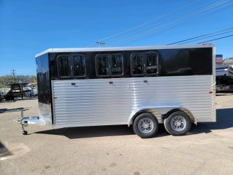 New 2024 Frontier Trailers 3 horse slant load Stock / Stock Combo Trailer