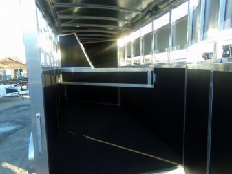 New 2024 SHADOW 3 HORSE WHITE Pen / Stock Combo Trailer