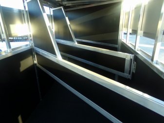 New 2024 SHADOW 3 HORSE WHITE Pen / Stock Combo Trailer