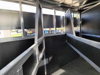 New 2024 SHADOW 3 HORSE WHITE Pen / Stock Combo Trailer