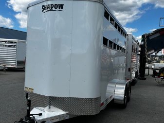 New 2024 Shadow 2 horse slant Stock / Stock Combo Trailer