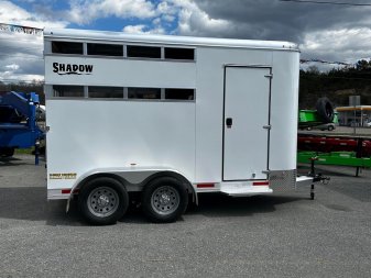New 2024 Shadow 2 horse slant Stock / Stock Combo Trailer
